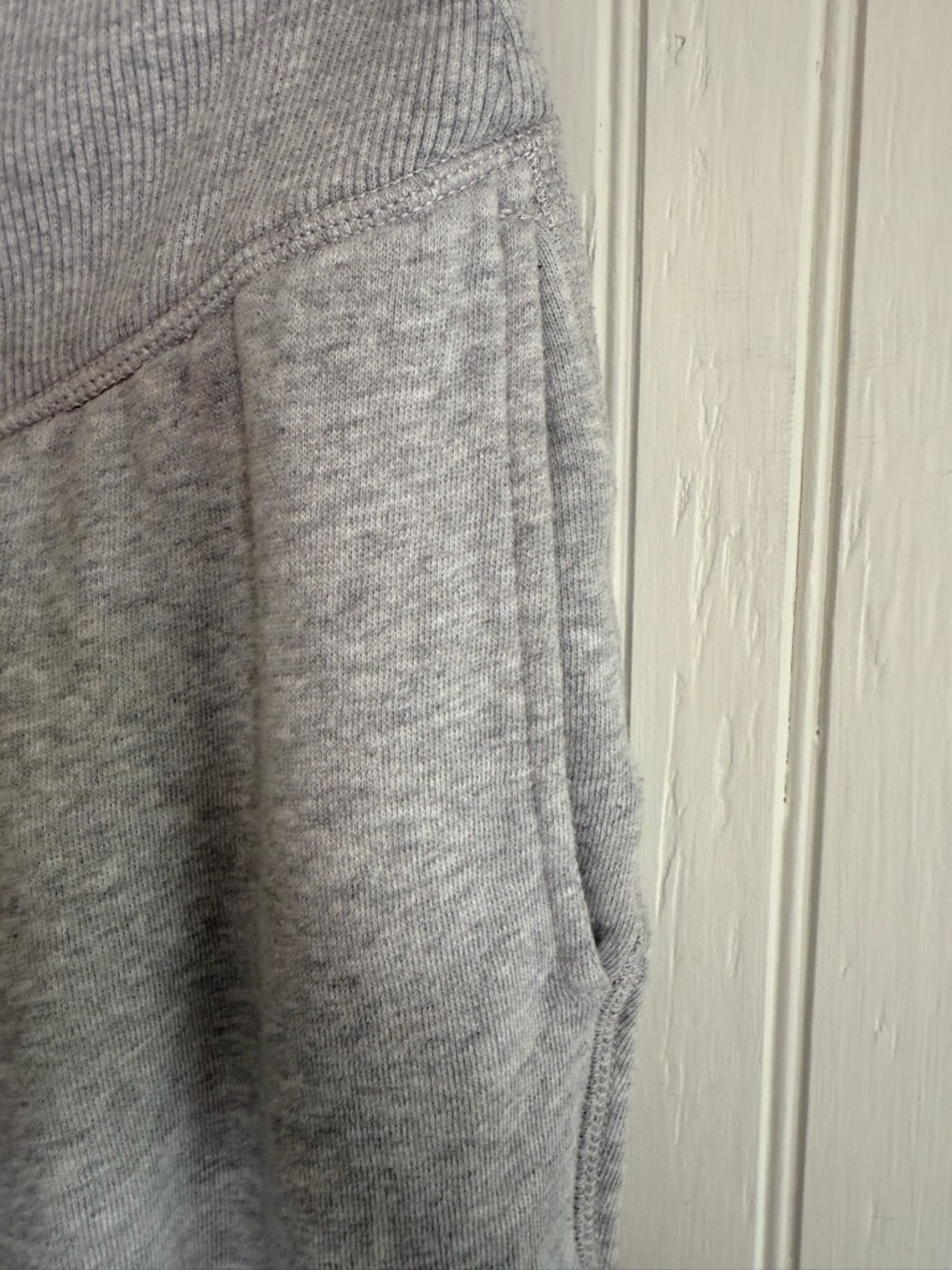 aerie Light Gray Jogger Pants Size Small with Front Zip - Picture 4 of 5